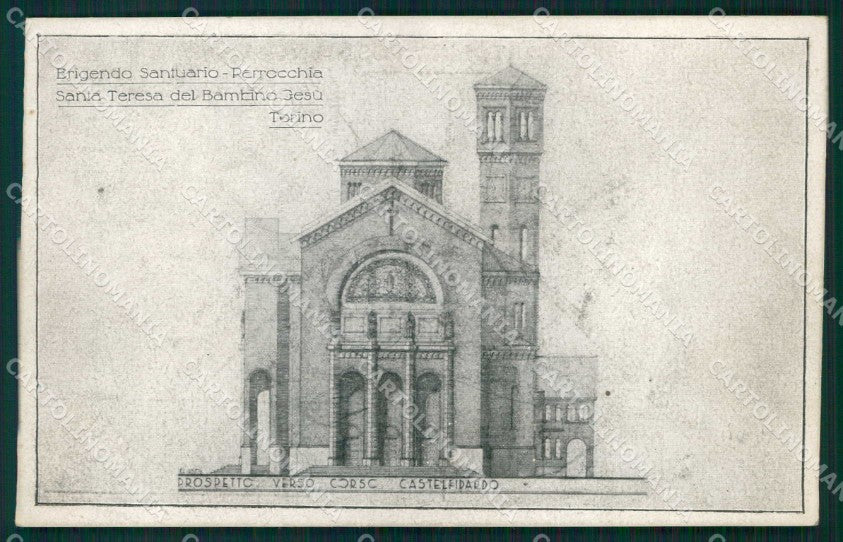 Torino Città Parrocchia Santa Teresa Bambino Gesù Progetto cartolina MZ8418 – fronte