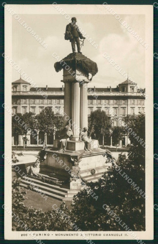 Torino Città Monumento Vittorio Emanuele II Foto cartolina MZ8432 – fronte