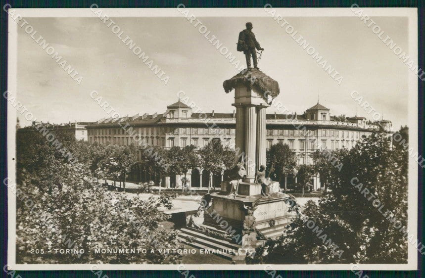 Torino Città Monumento Vittorio Emanuele II Foto cartolina MZ8433 – fronte