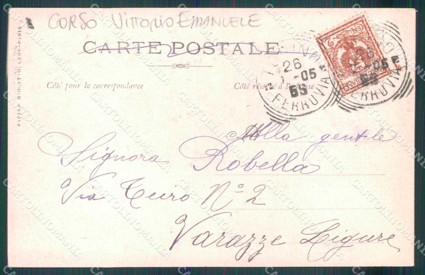 Torino Città Corso Vittorio Emanuele Militari Fanteria ? Foto cartolina MZ8439 – retro