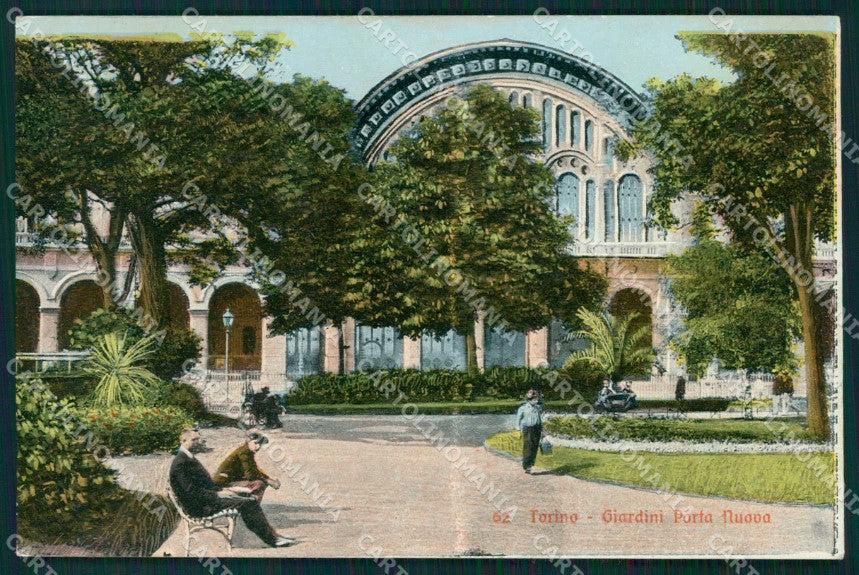 Torino Città Giardini Porta Nuova cartolina MZ8448 – fronte