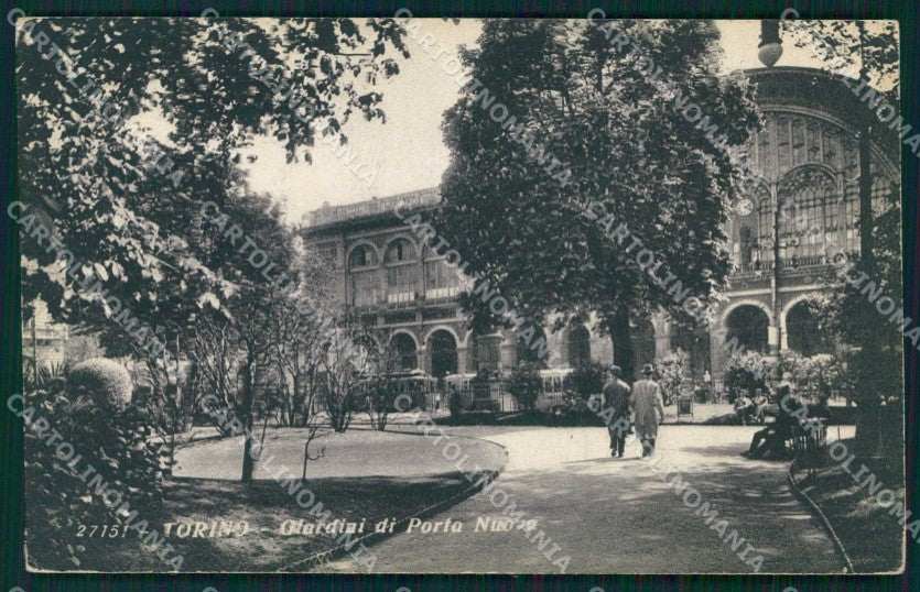 Torino Città Giardini Porta Nuova Tram cartolina MZ8450 – fronte