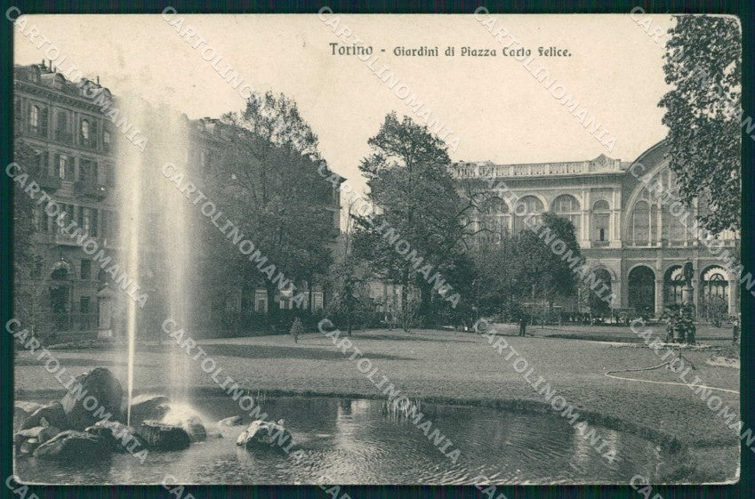 Torino Città Giardini Piazza Carlo Felice Brunner 4716 cartolina MZ8453 – fronte