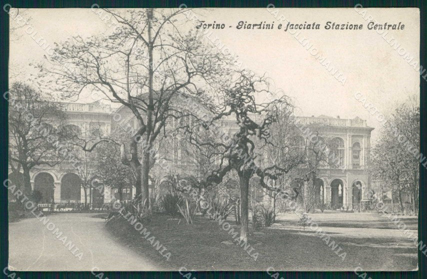 Torino Città Giardino Facciata Stazione Centrale cartolina MZ8455 – fronte