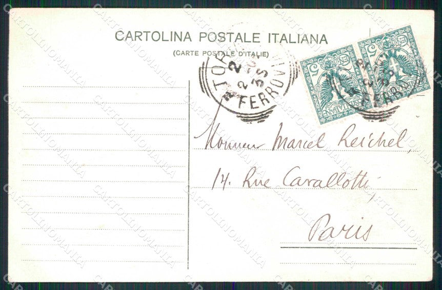 Torino Città Stazione Porta Nuova Fontana Modiano 4987 cartolina MZ8467 – retro