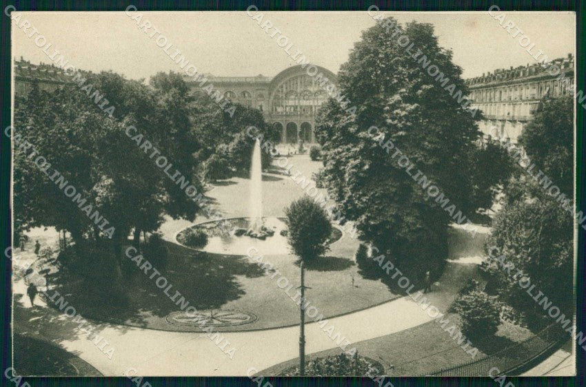 Torino Città Piazza Carlo Felice Giardini Pubblici cartolina MZ8469 – fronte