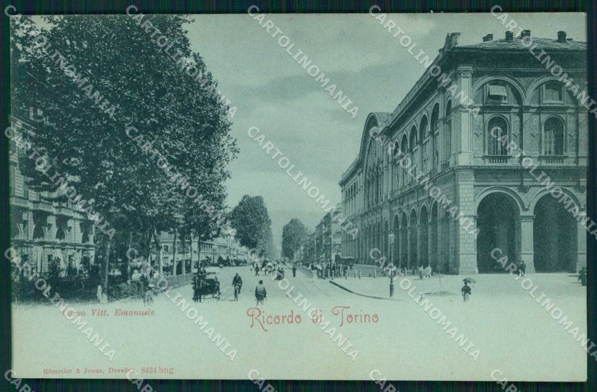 Torino Città Ricordo di Corso Vittorio Emanuele Rommler 8434 cartolina MZ8474 – fronte