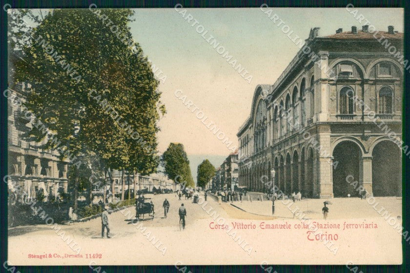 Torino Città Corso Vittorio Emanuele Stazione Stengel 11492 cartolina MZ8475 – fronte