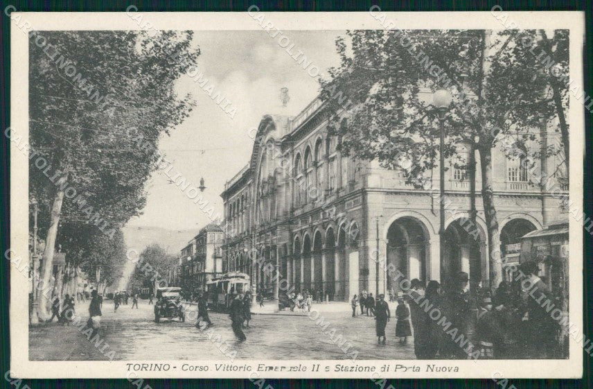 Torino Città Corso Vittorio Emanuele II Stazione Porta Nuova cartolina MZ8479 – fronte