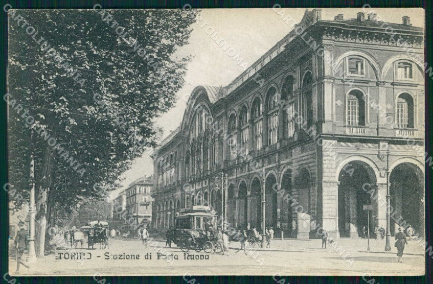 Torino Città Stazione Porta Nuova Tram cartolina MZ8480 – fronte