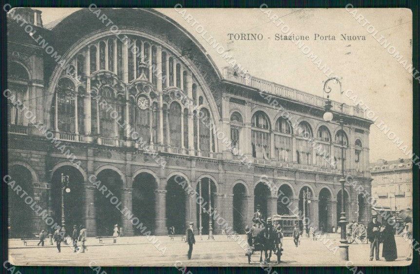 Torino Città Stazione Porta Nuova Tram cartolina MZ8491 – fronte