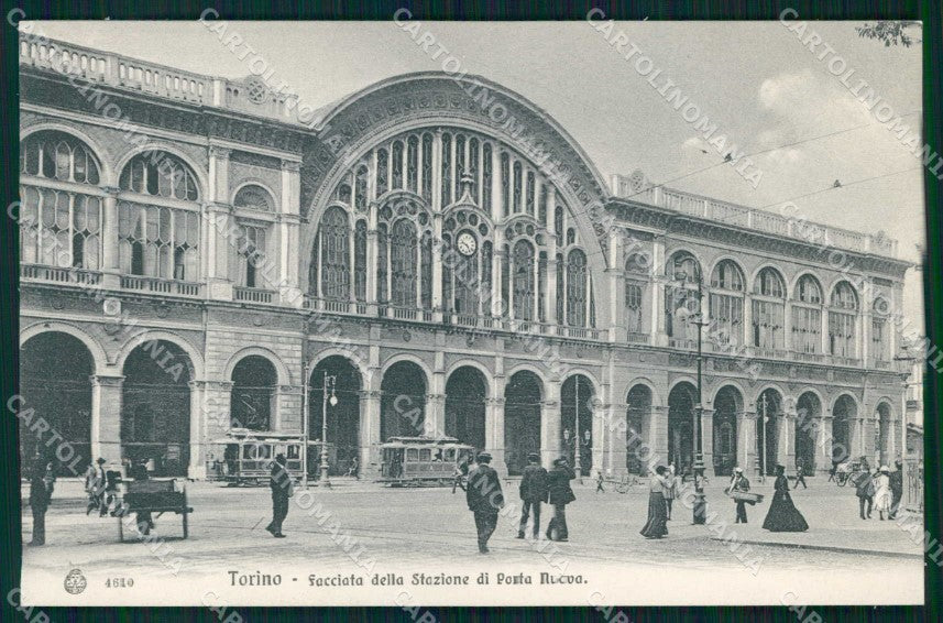 Torino Città Facciata Stazione Porta Nuova Tram Brunner 4640 cartolina MZ8493 – fronte