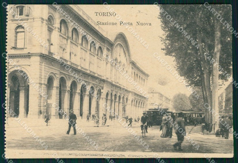 Torino Città Stazione Porta Nuova Tram cartolina MZ8504 – fronte
