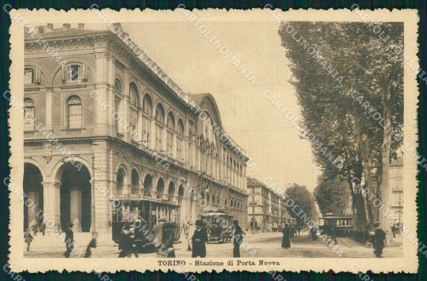 Torino Città Stazione Porta Nuova Tram cartolina MZ8507 – fronte