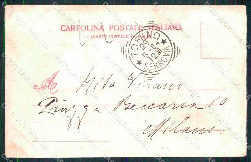 Torino Città Stazione Porta Nuova Tram Modiano 4972 cartolina MZ8508 – retro