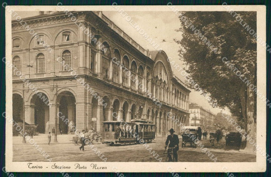 Torino Città Stazione Porta Nuova Tramway cartolina MZ8510 – fronte