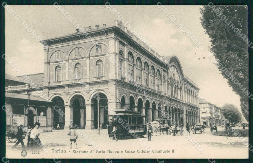 Torino Città Stazione Porta Nuova Tram Brunner 4632 cartolina MZ8517 – fronte