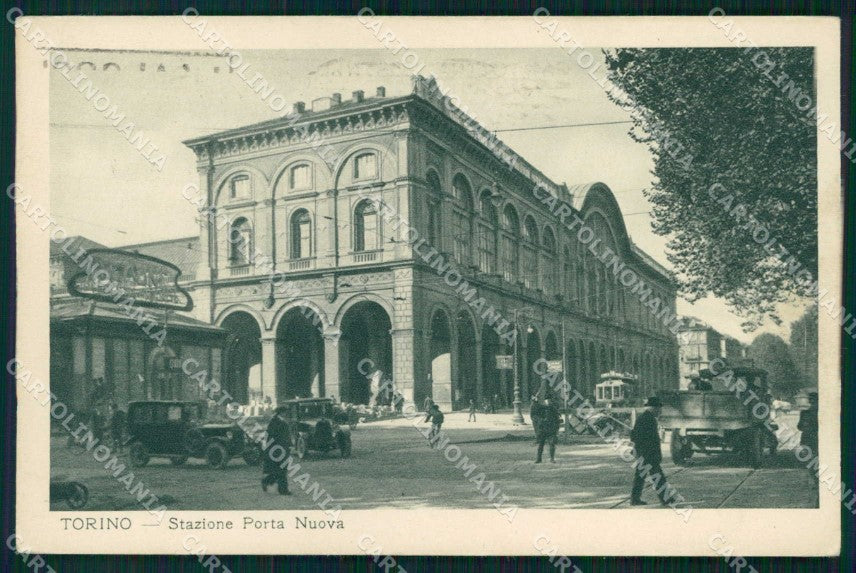 Torino Città Stazione Porta Nuova Tram cartolina MZ8518 – fronte