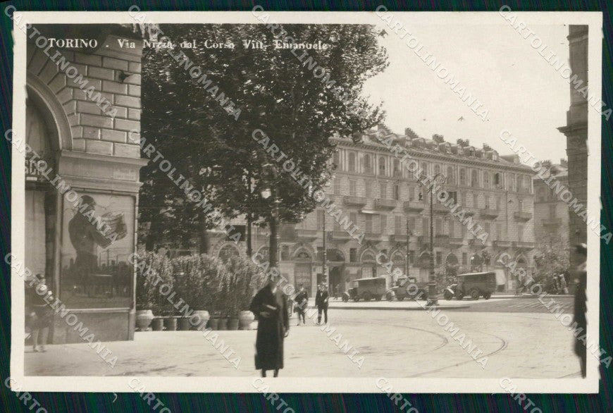 Torino Città Via Nizza da Corso Vittorio Emanuele Foto cartolina MZ8527 – fronte