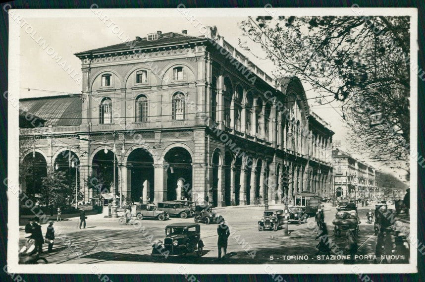 Torino Città Stazione Porta Nuova Tram Foto cartolina MZ8533 – fronte
