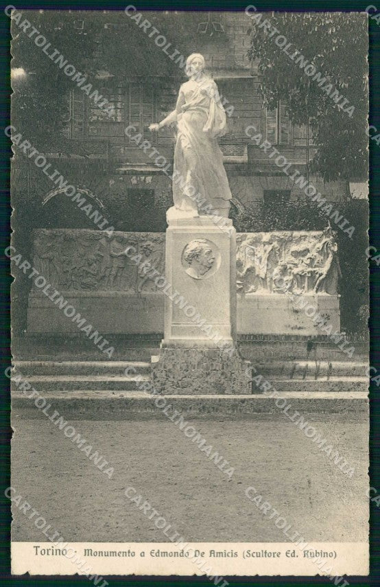 Torino Città Monumento Edmondo De Amicis Brunner 23895 cartolina MZ8547 – fronte