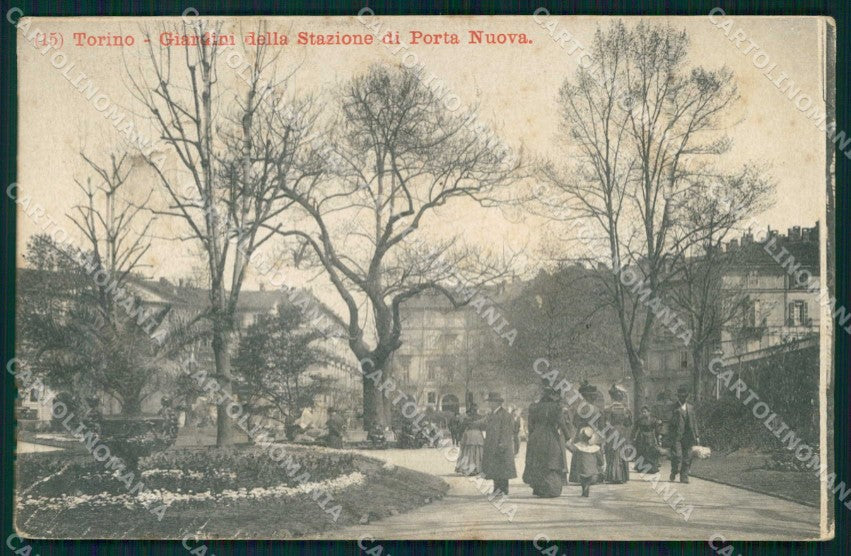 Torino Città Giardini Stazione Porta Nuova cartolina MZ8550 – fronte