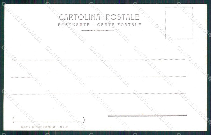 Torino Città Piazza Carlo Felice Tram cartolina MZ8553 – retro