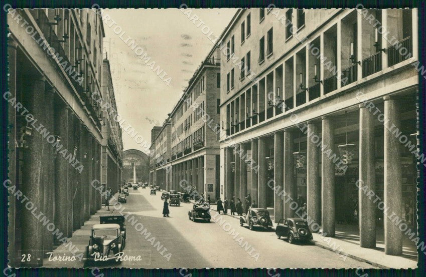 Torino Città Via Roma Automobili Foto cartolina MZ8574 – fronte