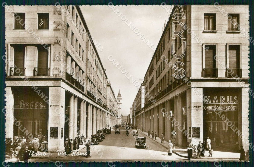 Torino Città Via Roma Foto cartolina MZ8578 – fronte