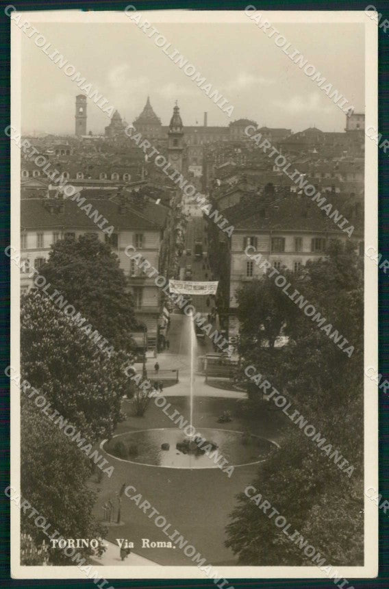 Torino Città Via Roma Foto cartolina MZ8588 – fronte