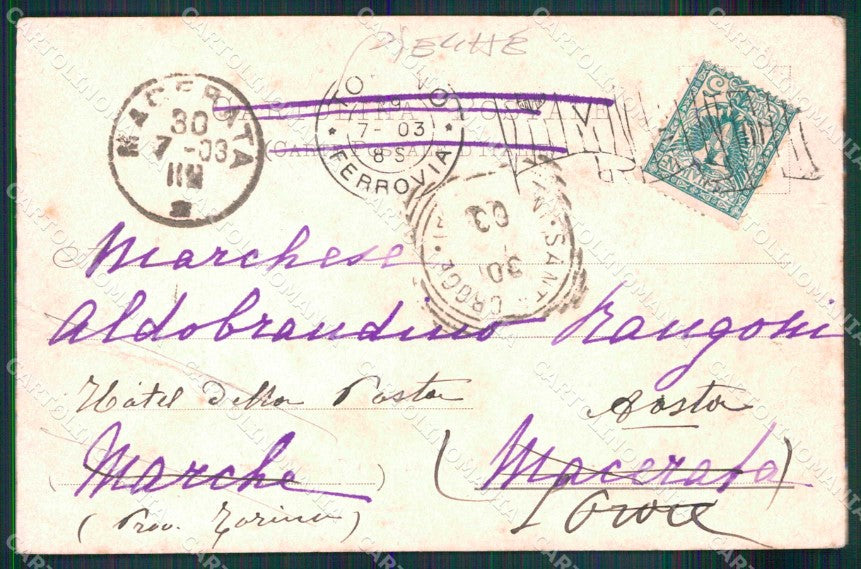 Torino Città Piazza Bodoni Monumento Lamarmora Kunzli 2439 cartolina MZ8599 – retro