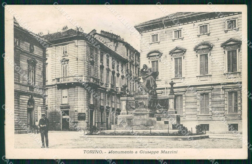 Torino Città Monumento Giuseppe Mazzini cartolina MZ8609 – fronte
