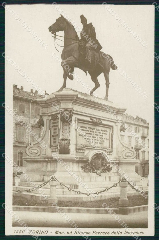 Torino Città Monumento Alfonso Ferrero della Marmora Foto cartolina MZ8619 – fronte