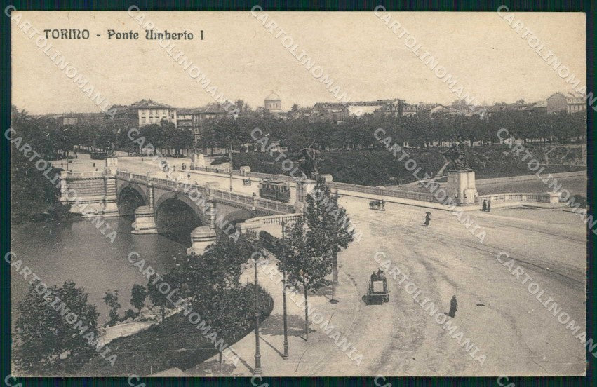 Torino Città Ponte Umberto I Tram cartolina MZ8622 – fronte