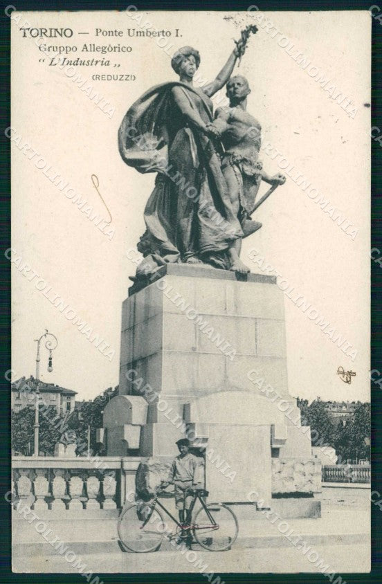 Torino Città Ponte Umberto I Gruppo Allegorico Industria cartolina MZ8628 – fronte
