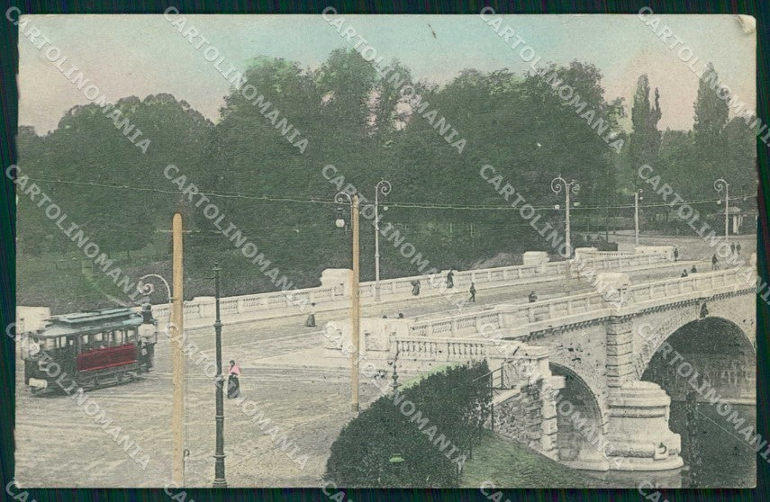 Torino Città Ponte Umberto I Tram cartolina MZ8640 – fronte