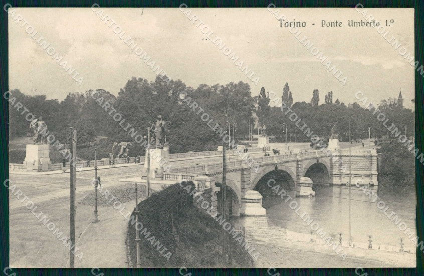 Torino Città Ponte Umberto I Tram cartolina MZ8641 – fronte