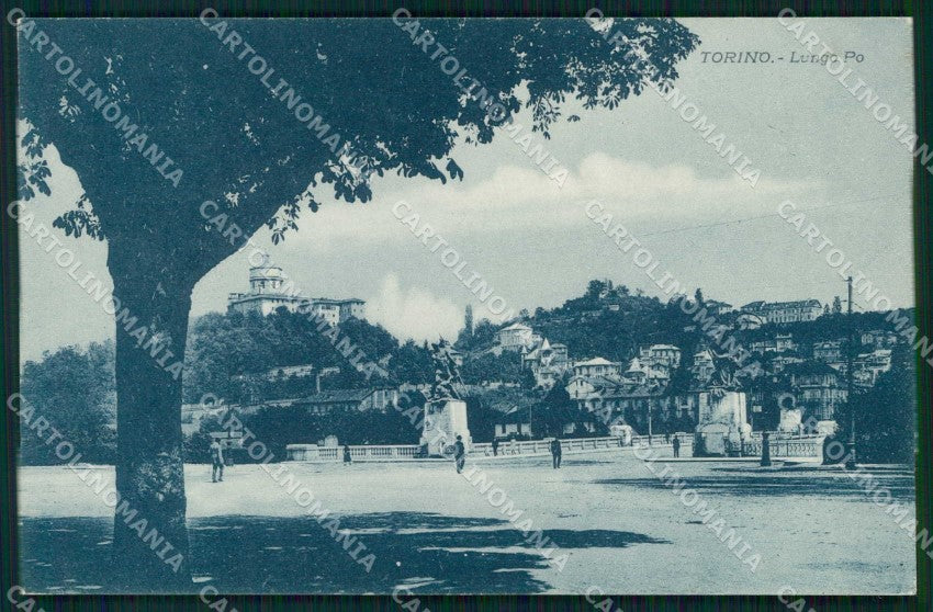 Torino Città Lungo Po cartolina MZ8643 – fronte