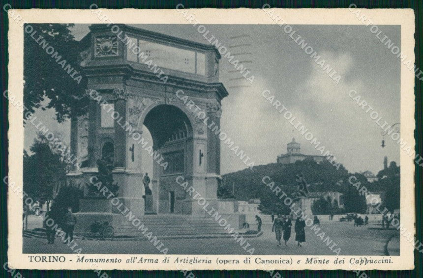 Torino Città Monumento Arma Artiglieria Fascismo cartolina MZ8646 – fronte