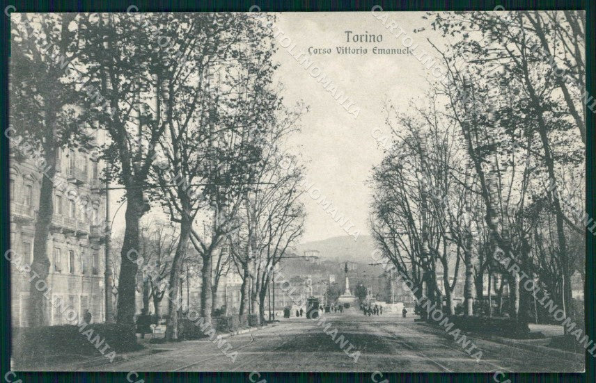 Torino Città Corso Vittorio Emanuele II Tram cartolina MZ8663 – fronte