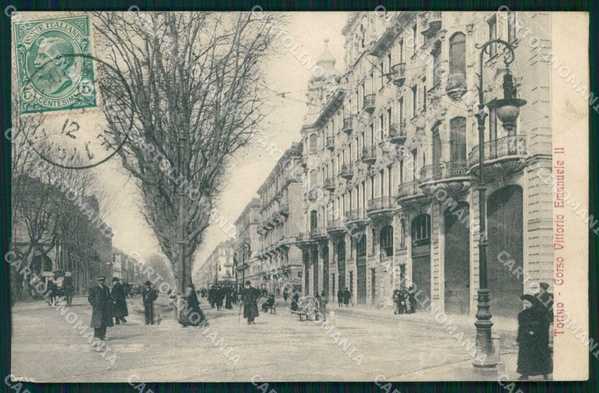 Torino Città Corso Vittorio Emanuele II SCOLLATA cartolina MZ8684 – fronte