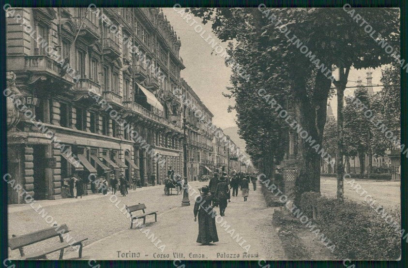 Torino Città Corso Vittorio Emanuele II Palazzo Rossi cartolina MZ8685 – fronte