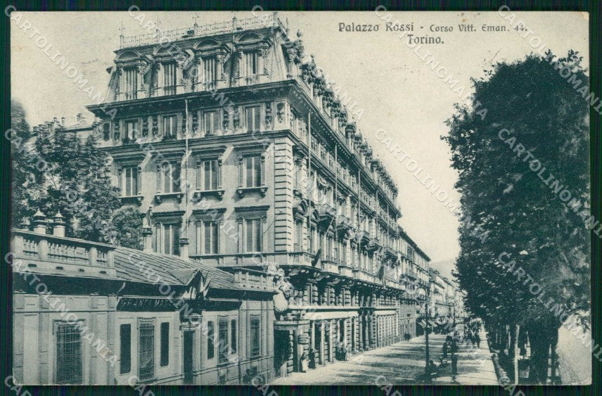 Torino Città Corso Vittorio Emanuele II Palazzo Rossi cartolina MZ8686 – fronte