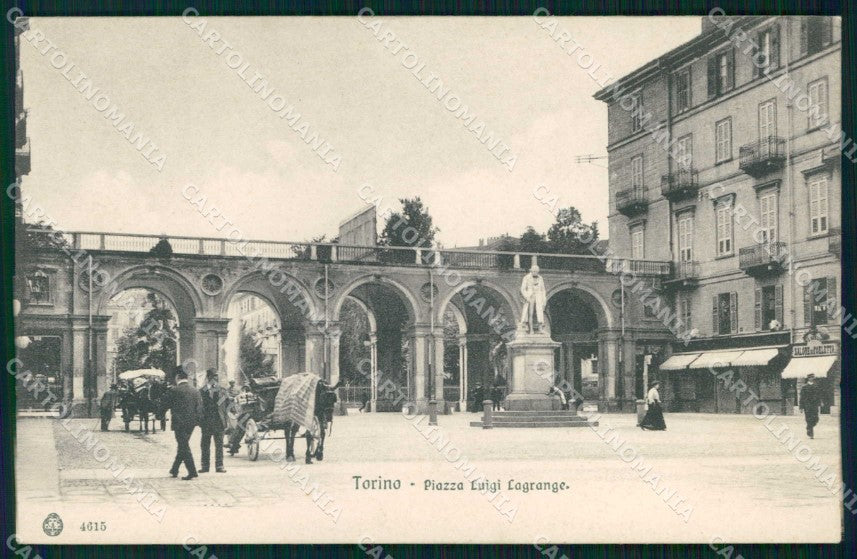 Torino Città Piazza Luigi Lagrange Brunner 4615 cartolina MZ8690 – fronte