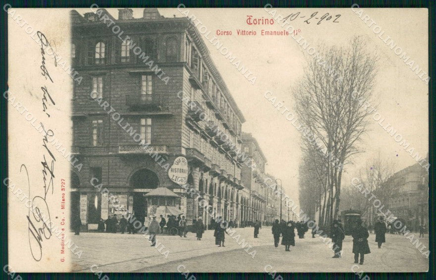 Torino Città Corso Vittorio Emanuele II Modiano 3727 cartolina MZ8695 – fronte