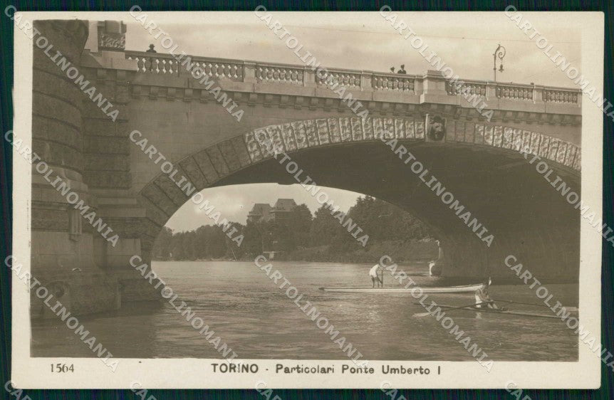 Torino Città Canottaggio Ponte Umberto I Foto cartolina MZ8697 – fronte