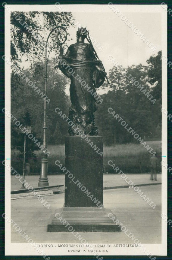 Torino Città Monumento Arma Artiglieria Santa Barbara Foto cartolina MZ8702 – fronte