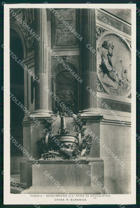 Torino Città Monumento Arma Artiglieria Gruppo Bombarde Foto cartolina MZ8705 – fronte