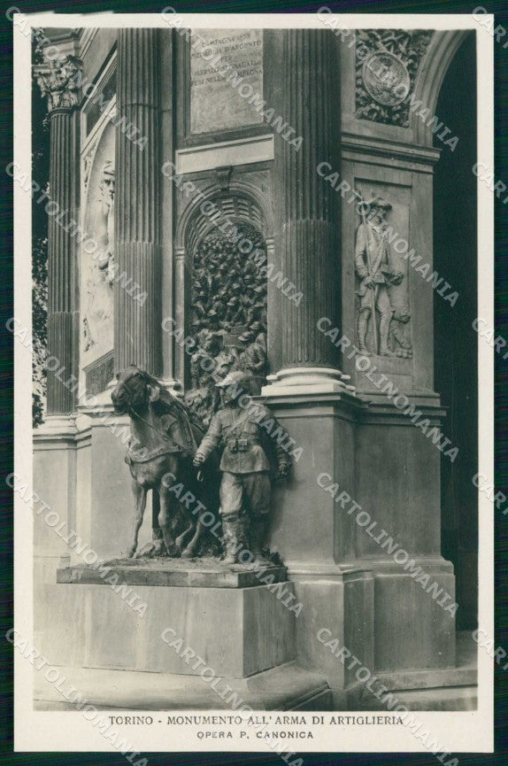 Torino Città Monumento Arma Artiglieria Gruppo Montagna Foto cartolina MZ8706 – fronte