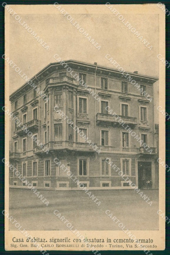 Torino Città Abitazione Signorile Ditta Cemento Armato Pollino cartolina MZ8724 – fronte